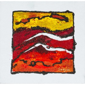 Vagues rouges
Dim. : 20 x 20 cm