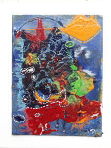 Acrylique, encre 20 x 30 sur toile