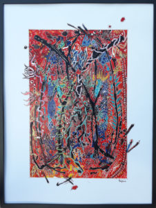 Papiers, encre, acrylique, posca