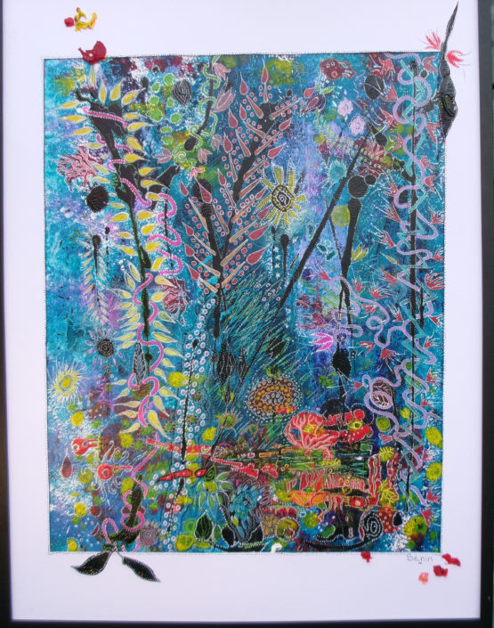 acrylique, encre, stylo plume, posca
