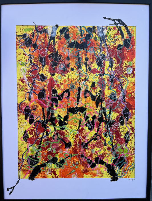 Sur canson, encre de Chine, stylo plume, acrylique , posca